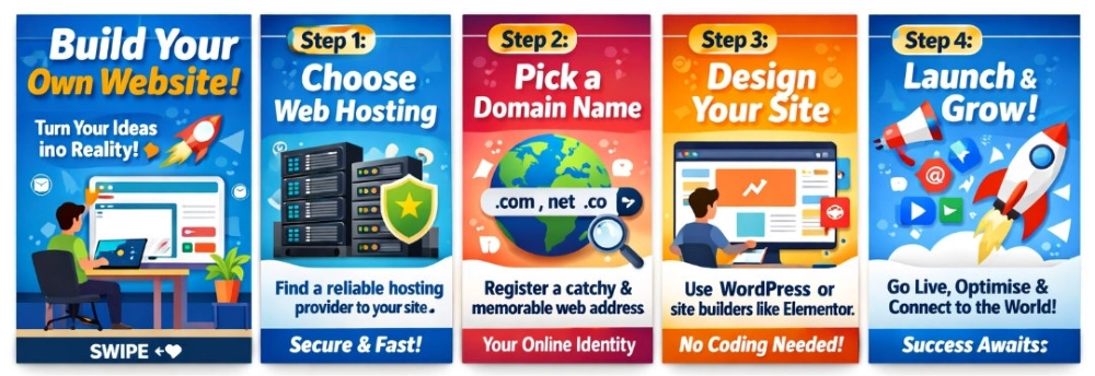 How to start create website